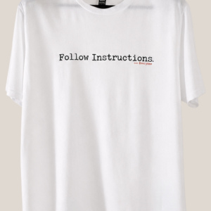 Follow Instructions — Men’s Minimal Typewriter Tee - Image 3