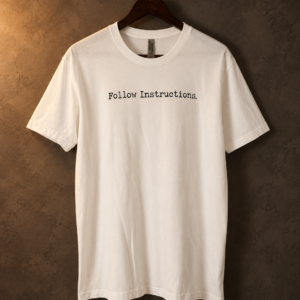 Alternative view of Follow Instructions: Typewriter — Literal Goods Men's Tee
