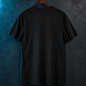 Follow Instructions Glitched men's black tee back view