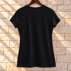 Follow Instructions Gilded women's black tee back view