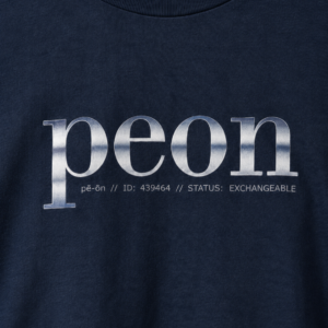 Peon: Titanium — Implied Standard Men's Tee - Image 3