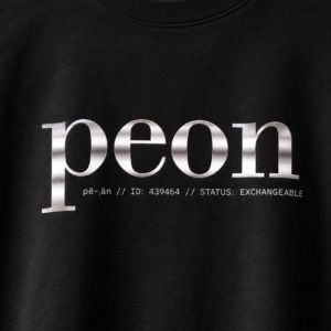 Peon: Chrome — Implied Standard Men's Tee - Image 3