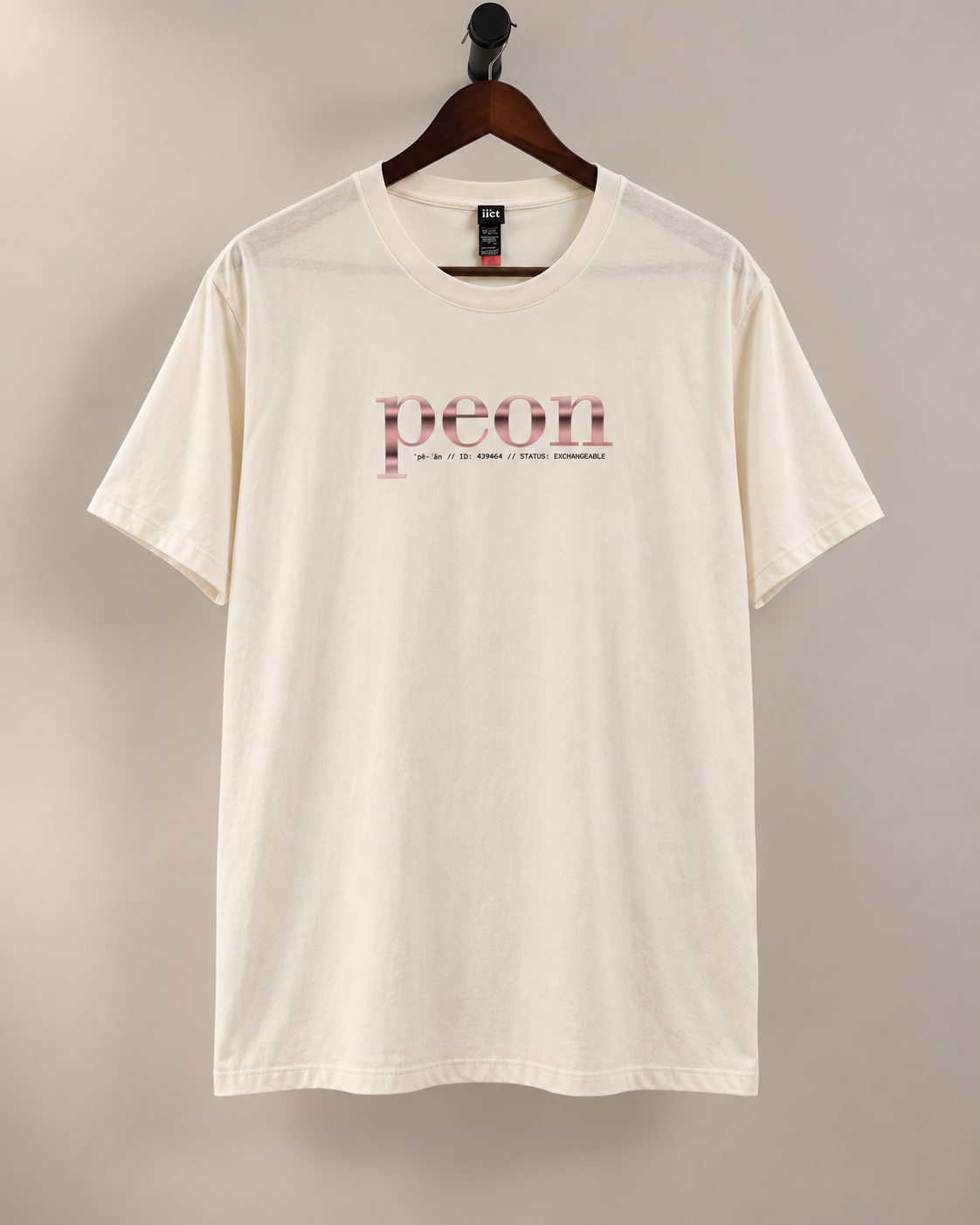 Peon: Rose Gold — Implied Standard Men's Tee - Image 2