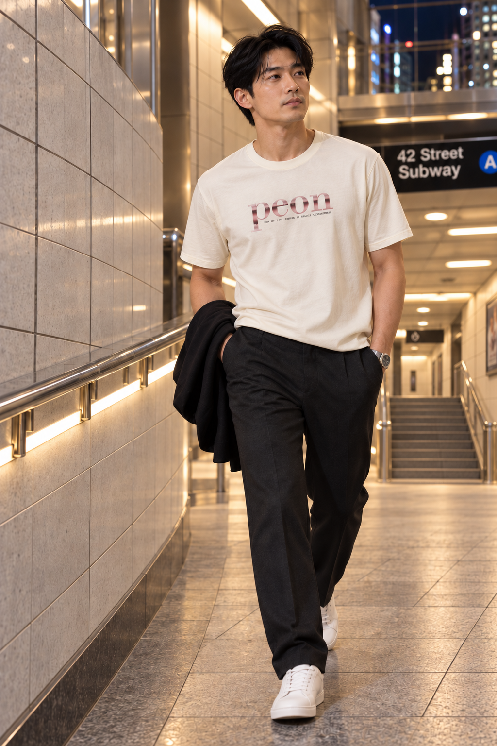 Peon: Rose Gold — Implied Standard Men's Tee - Image 4