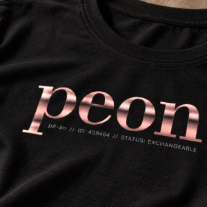 Peon: Rose Gold — Implied Standard Women's Tee - Image 3